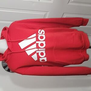Adidas Red Sweatshirt Large White logo Size Small